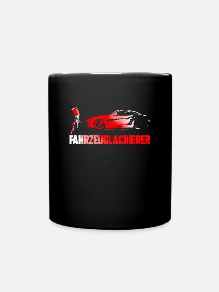 Fahrzeuglackierer Autolackierer Lackierer Geschenk - Tasse einfarbig - Schwarz