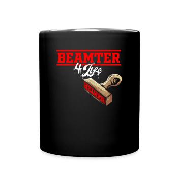 Officer 4 Life - Civil Servant for Lifetime Gift - Full Colour Mug - black - Front