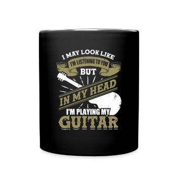 Drôle de guitariste de guitariste cadeau - Mug uni - noir - Devant