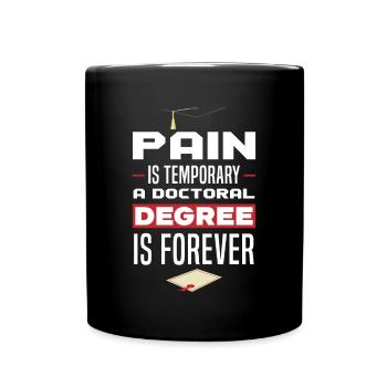 Drôle de doctorant Sort - Mug uni - noir - Devant