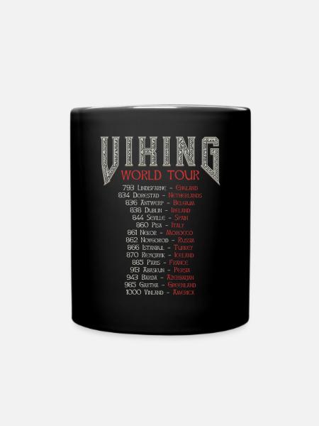 Viking World Tour Vikings Turnee - Mug uni - noir