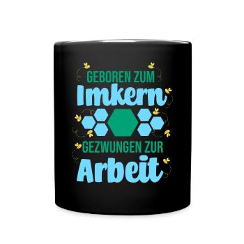 Biene Imker Geschenk Honig Honig Dealer Hobby - Tasse einfarbig - Schwarz - Vorne