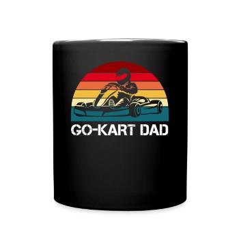 Kart kart karting karting papa cadeau - Mug uni - noir - Devant