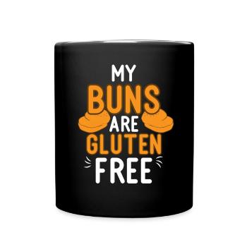 Gluten sans gluten Régime sans gluten gluten sans gluten - Mug uni - noir - Devant