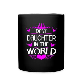 Meilleure fille du monde - Mug uni - noir - Devant