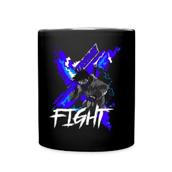 Xtreme Fight Fighter Manga Anime - Full Colour Mug - black - Front