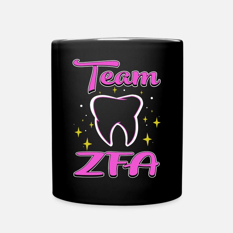 TEAM ZFA - Tasse einfarbig - Schwarz
