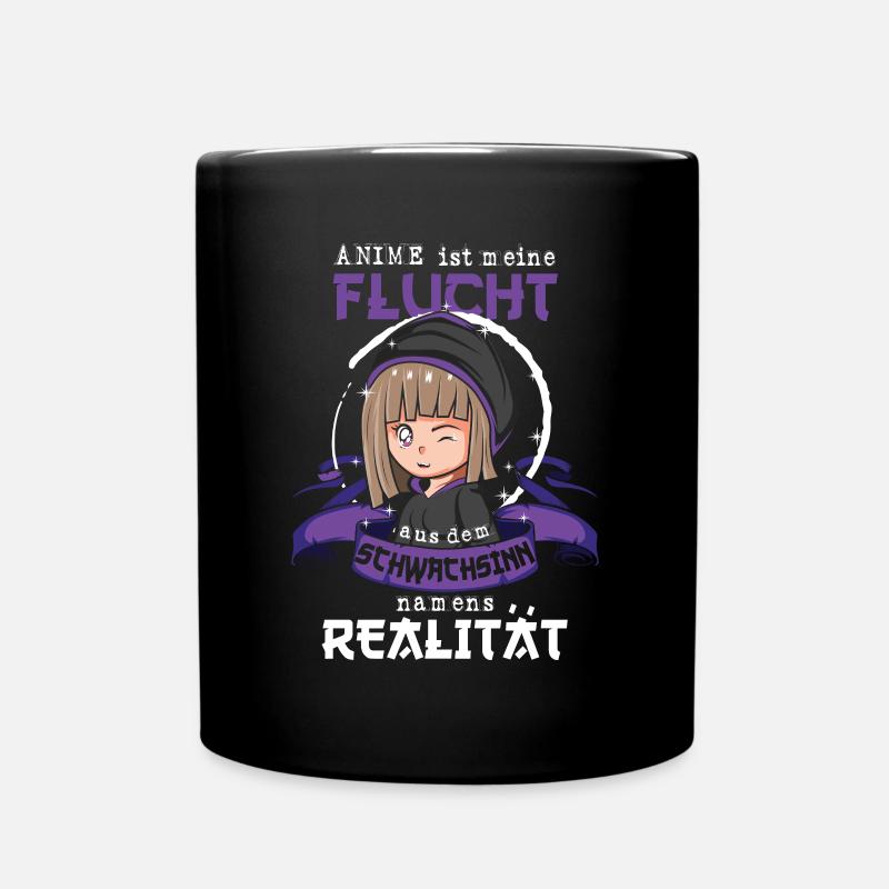 Netter Anime schauen Spruch, Anime Geschenk - Tasse einfarbig - Schwarz