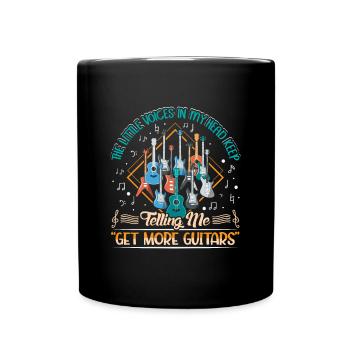 Guitariste musicien guitariste guitariste sort - Mug uni - noir - Devant