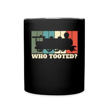 Züge - Tasse einfarbig - Schwarz - Vorne
