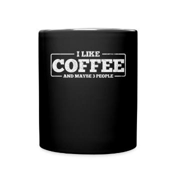 Coffee Introvert Coffee Drinker - Full Colour Mug - black - Front