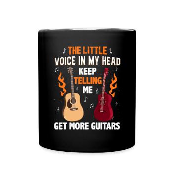 Guitariste guitare guitare - Mug uni - noir - Devant