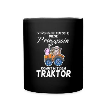 Prinzessin - Tasse einfarbig - Schwarz - Vorne