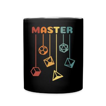 Game Master Dice RPG Dungeons Games Craps - Full Colour Mug - black - Front