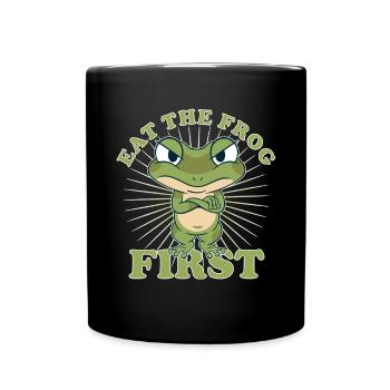« Eat The Frog First » Comic To Dos d’abord - Mug uni - noir - Devant