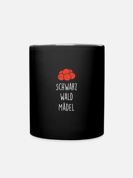 Schwarzwaldmädel - Tasse einfarbig - Schwarz