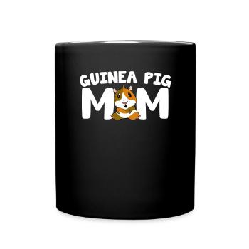 Guinea Pig Mom I Love My Pet - Full Colour Mug - black - Front