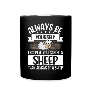 sheep - Full Colour Mug - black - Front