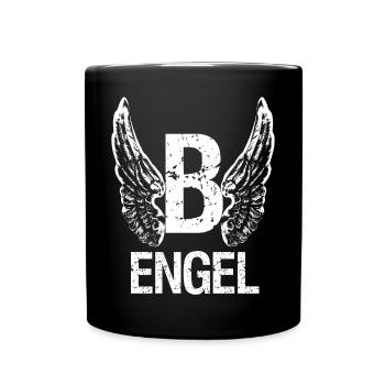 (B) ENGEL - Tasse einfarbig - Schwarz - Vorne