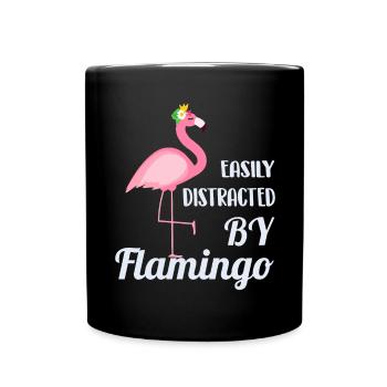 flamingo - Full Colour Mug - black - Front