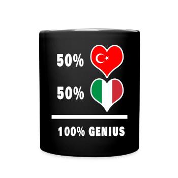 Italy and Turkey awesome / gift - Full Colour Mug - black - Front