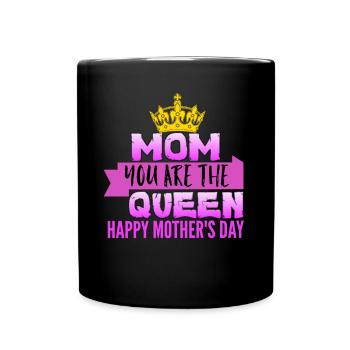 Fête des Mères, Fête des Mères, Fête des Mères, Fête des Mères - Mug uni - noir - Devant