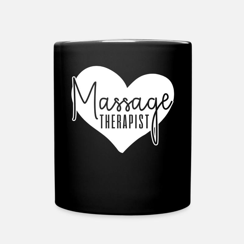 Massage therapist massage therapy - Full Colour Mug - black