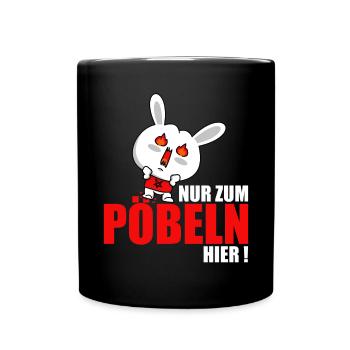 Je suis juste ici pour me moquer - Mug uni - noir - Devant