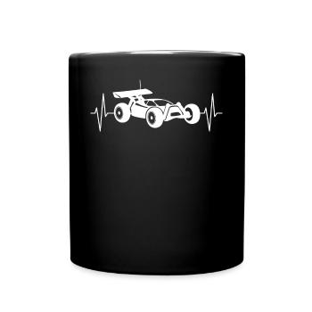 RC Auto Car Modellauto Modellbau Geschenk - Tasse einfarbig - Schwarz - Vorne