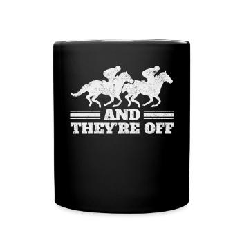 Horse Racing Rider Rider - Full Colour Mug - black - Front