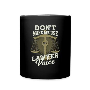 Drôle avocat job profession avocat cadeau - Mug uni - noir - Devant