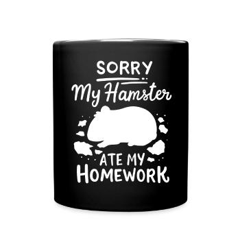 Retour à l’école des élèves hamsters - Mug uni - noir - Devant