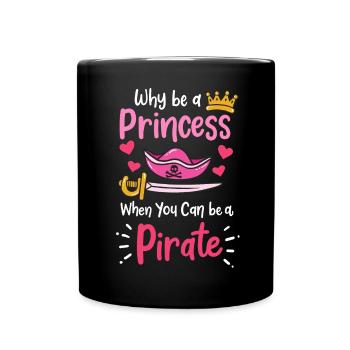 Pirate Pirate Princesse Pirate Fille - Mug uni - noir - Devant