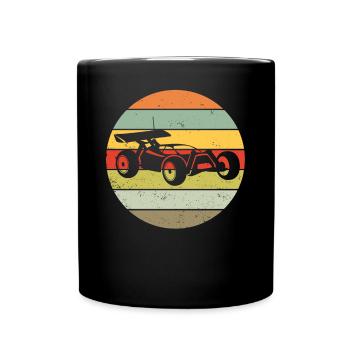 RC Auto Car Modellauto Modellbau Geschenk Retro - Tasse einfarbig - Schwarz - Vorne