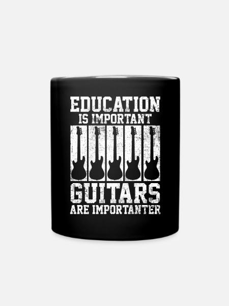Guitarist Guitarist Guitar Player - Full Colour Mug - black