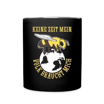 Imker Bienenzüchter Spruch Bienenliebhaber Imkerei - Tasse einfarbig - Schwarz - Vorne