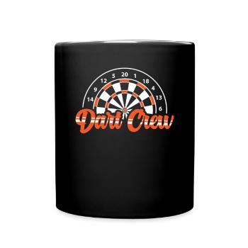 Dart Darts Darter Darten Dartmannschaft Geschenk - Tasse einfarbig - Schwarz - Vorne