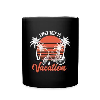 CHAQUE VOYAGE EST LOISIRS VÉLO VÉLO - Mug uni - noir - Devant