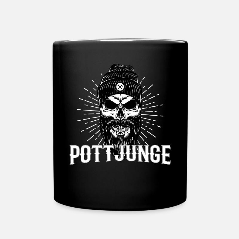 Ruhrpott Pottjunge - Tasse einfarbig - Schwarz