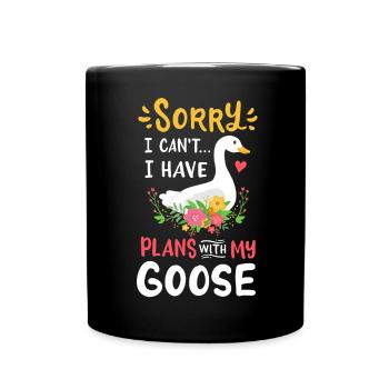 Oies oies Amants - Mug uni - noir - Devant