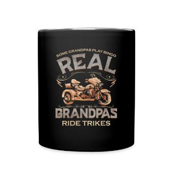 Real Grandpas Ride Trikes Motortriker & Biker Grand-Père - Mug uni - noir - Devant