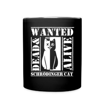 Schrödinger's Cat Nerd Geek Physicist Science - Full Colour Mug - black - Front