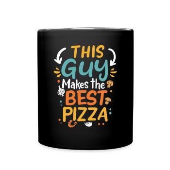 Pizzaiolo This Guy Makes The Best Pizza Amour - Mug uni - noir - Devant