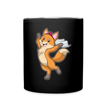 Fuchs Braut Schleier Hochzeit - Tasse einfarbig - Schwarz - Vorne