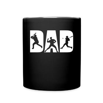 Baseball Dad and Son Matching - Full Colour Mug - black - Front