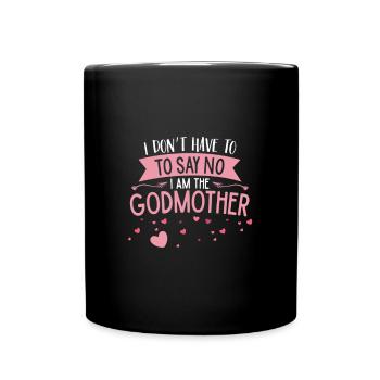 Je n’ai pas de vie pour le godmother - Mug uni - noir - Devant
