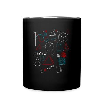 I Love Math - Mathematiker & Mathelehrer Formel - Tasse einfarbig - Schwarz - Vorne