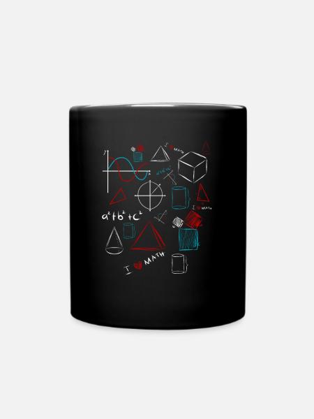 I Love Math - Matematica & Math Teacher Formula - Tazza monocolore - nero
