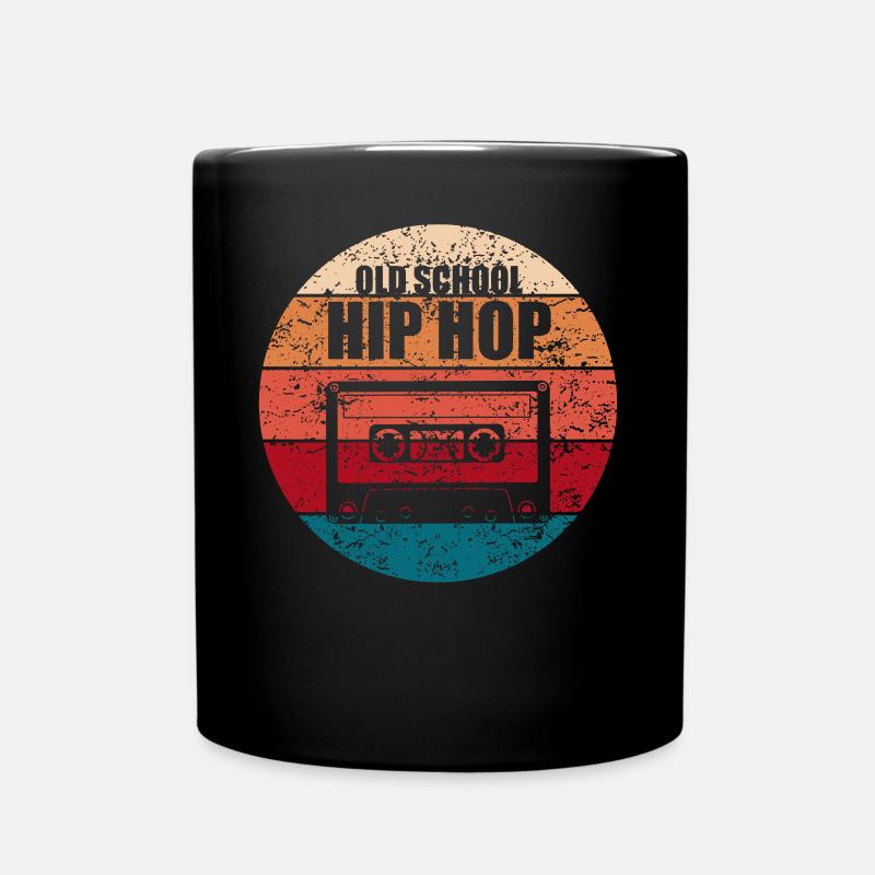 Old School Hip Hop Rap Cassette Rétro Cadeau - Mug uni - noir