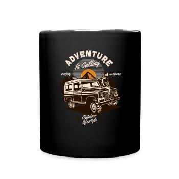 L’aventure appelle le véhicule tout-terrain hors route extérieur - Mug uni - noir - Devant